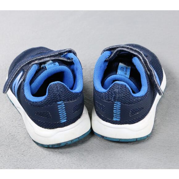 New Balance 455v2 Kids Sneakers Blue Hook & Loop Athletic Running Shoes Size 7 - Picture 4 of 9